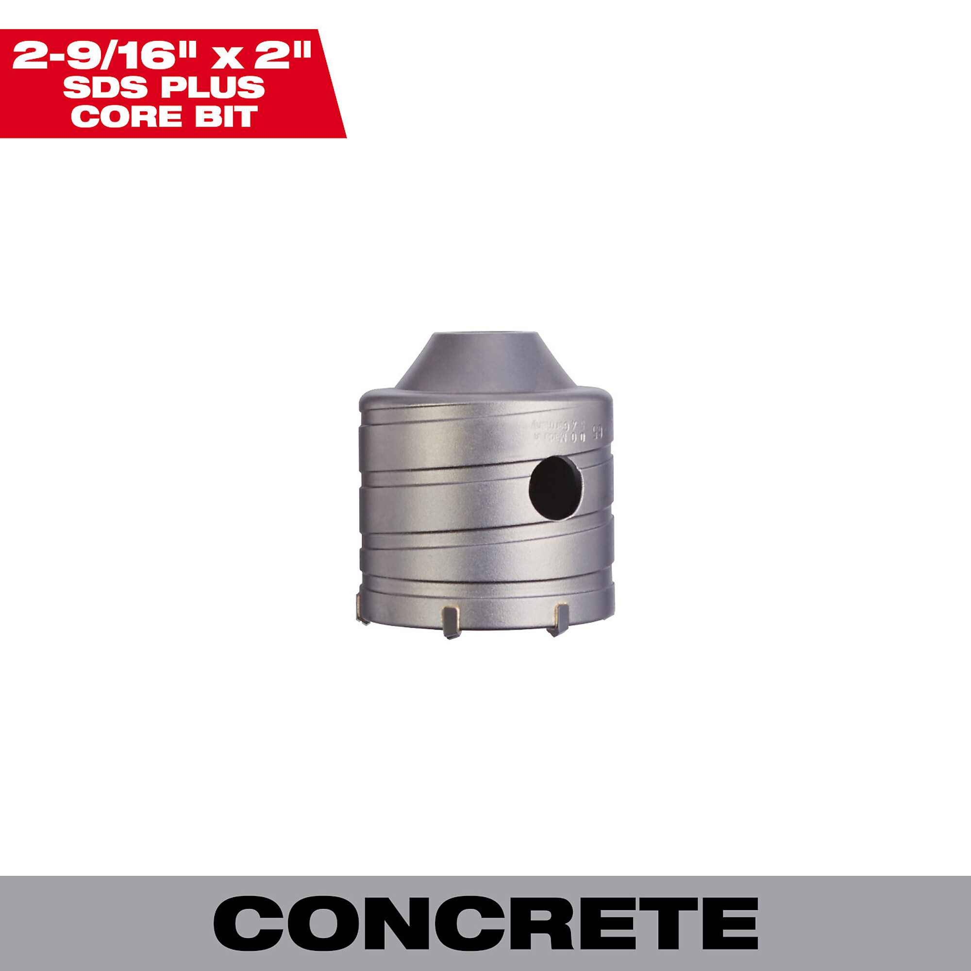 Milwaukee SDS Plus Masonry Core Bit, 2-9/16in. Diameter, Model# 48-20-5230